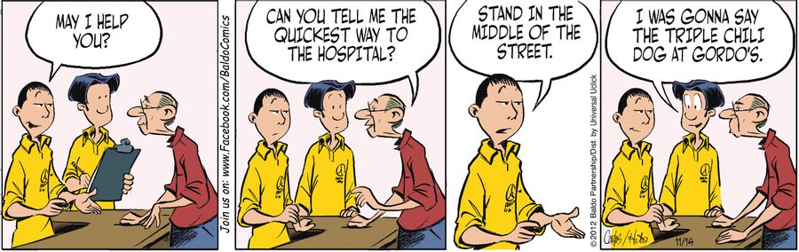 "Can you tell me the quickest way to the hospital?"