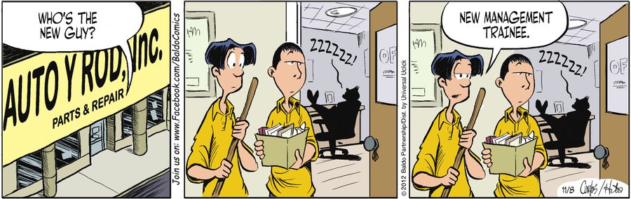 "New management trainee."