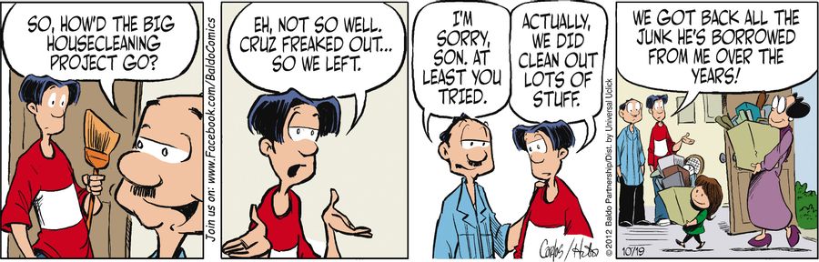 "So, how'd the big housecleaning project go?"