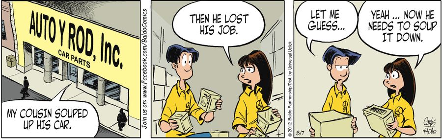 "My cousin souped up his car. Then he lost his job."