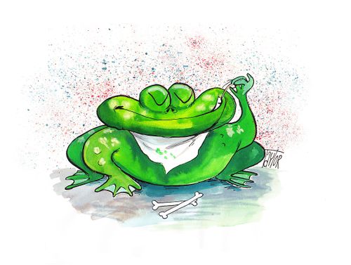 Carniverous frog