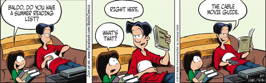 "Baldo, do you have a summer reading list?"