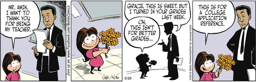 "Mr. Amin, I want to thank you for being my teacher."