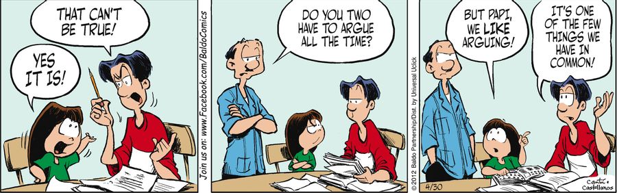 "Do you two have to argue all the time?"