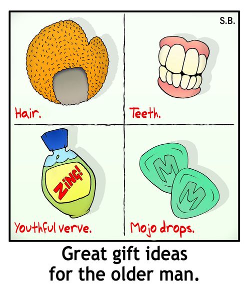 Great gift ideas for the older man.