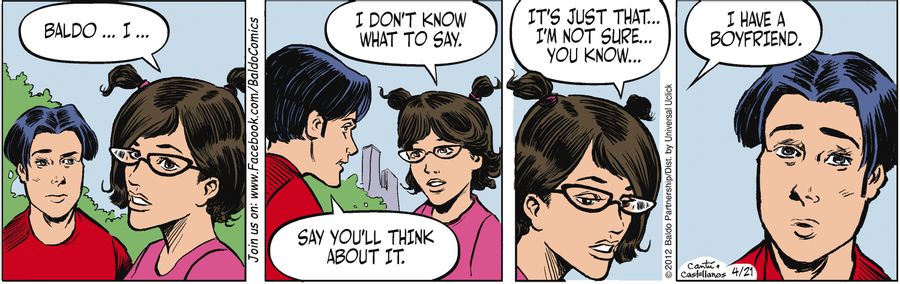 "Baldo...I...I don't know what to say."