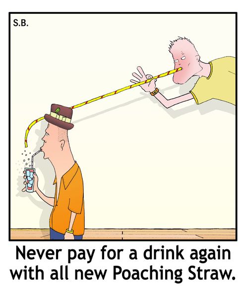 Never pay for a drink again with all new Poaching Straw.