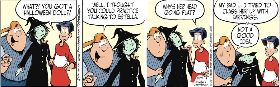 "Well, I thought you could practice talking to Estella."