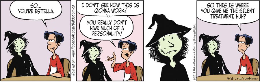 "So...you're Estella. I don't see how this is gonna work! You really don't have much of a personality!"