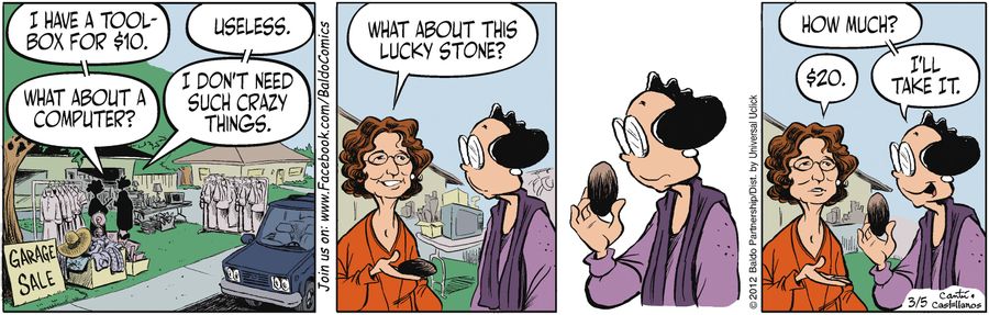 "What about this lucky stone?"