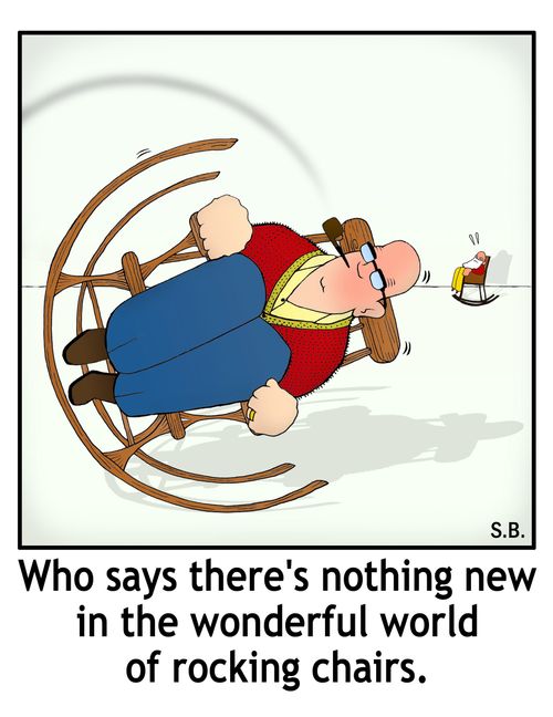 Who says there's nothing new in the wonderful world of rocking chairs.