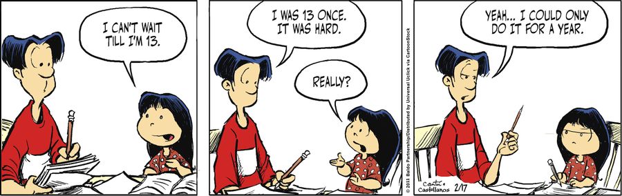 "I was 13 once. It was hard."