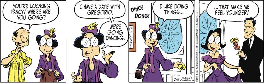 "I have a date with Gregorio. We're going dancing. I like doing things...that make me feel younger!"