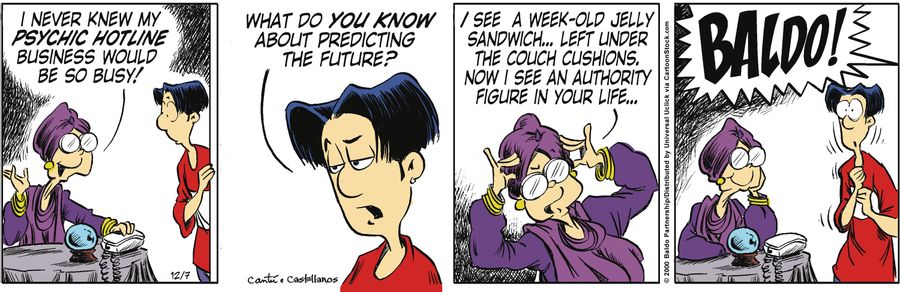 "I never knew my psychic hotline business would be so busy!"