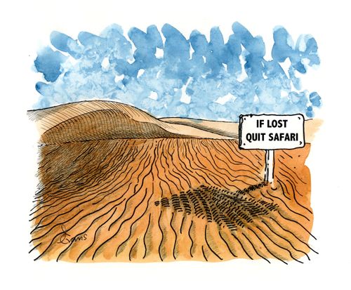 "If lost, Quit Safari."