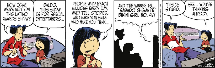 "Baldo, this show is for special entertainers...people who reach millions every day, who tell stories, who make you smile, who make you think..."
