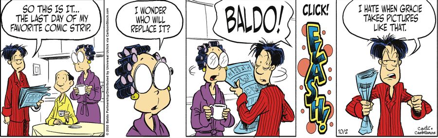 "So this is it...the last day of my favorite comic strip."