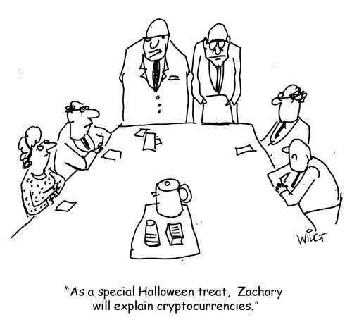 "As a special Halloween treat, Zachary will explain cryptocurrencies."