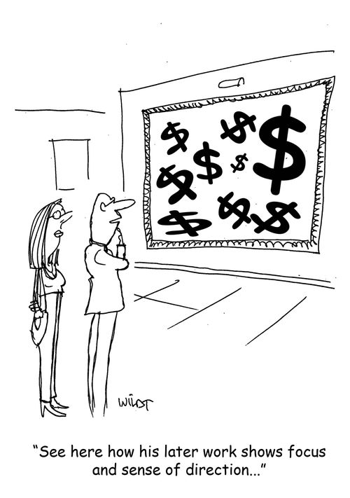 "See here how his later work shows focus and sense of direction..."
