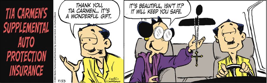 "It's beautiful, isn't it? It will keep you safe."