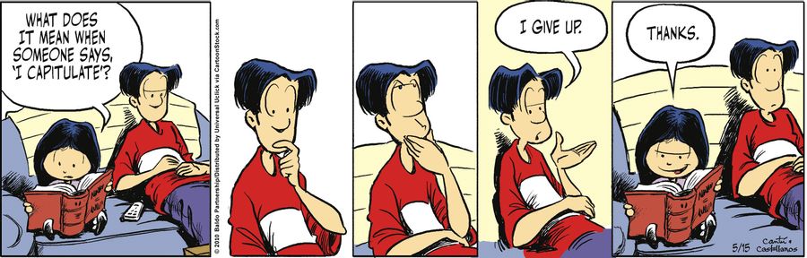 "What does it mean when someone says, 'I capitulate'?"