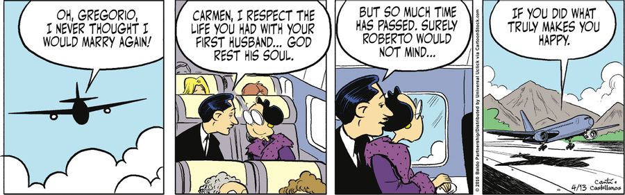 "Oh, Gregorio, I never thought I would marry again!"