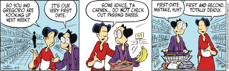 "Some advice, Tia Carmen...do not check out passing babes."