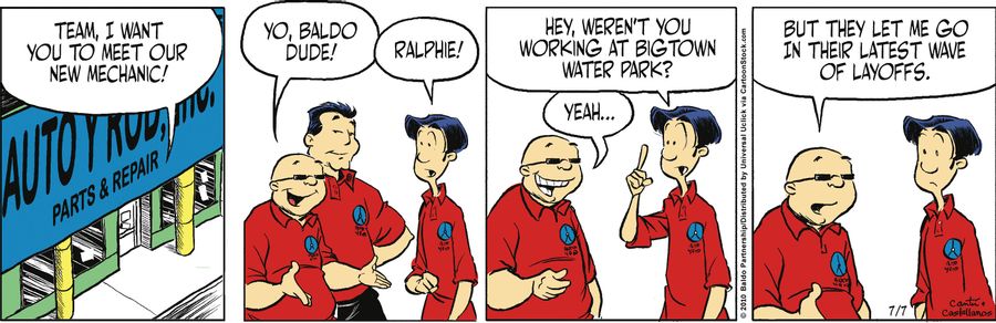 "Team, I want you to meet our new mechanic!"