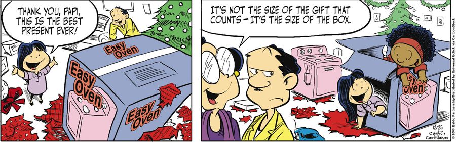 "Thank you, Papi, this is the best present ever!"