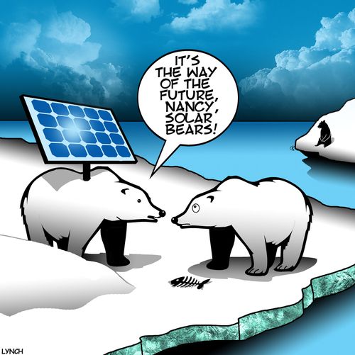 "It's the way of the future, Nancy, solar bears!"