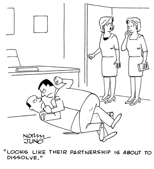 "Looks like their partnership is about to dissolve."