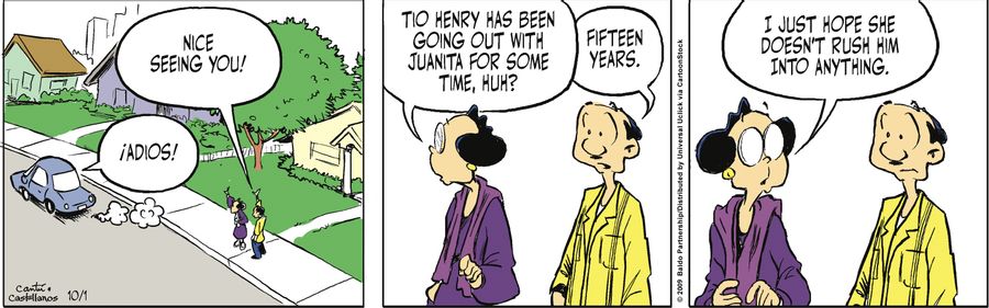 "Tio Henry has been going out with Juanita for some time, huh?"