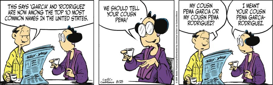 "This says 'Garcia' and 'Rodriguez' are now among the top 10 most common names in the United States."