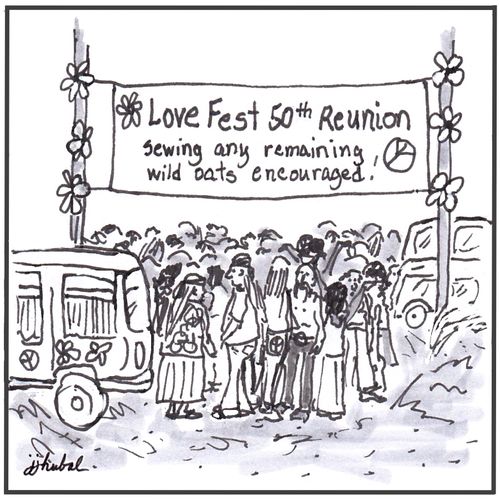 Love Fest 50th Reunion: Sewing any remaining wild oats encouraged!