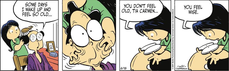 "Some days I wake up and feel so old..."