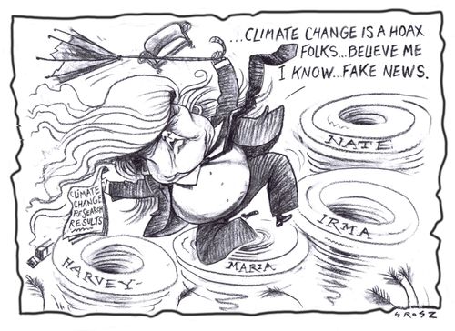 "....Climate change is a hoax folks...believe me I know....fake news."