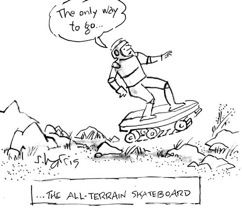 ...the all-terrain skateboard.