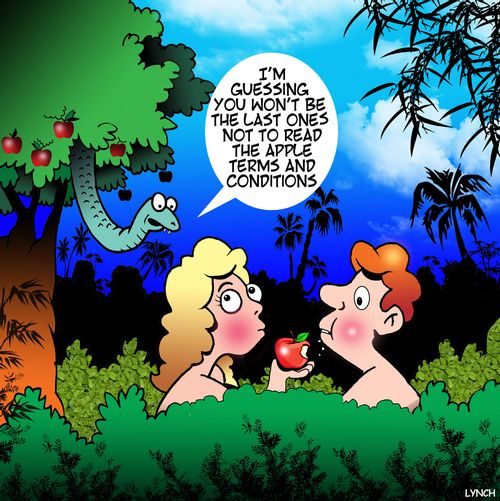 "I'm guess you won't be the last ones not to read the Apple terms and conditions."