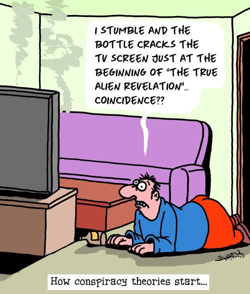 How conspiracy theories start...