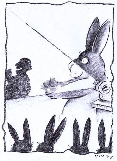 Rabbit shadow puppetry