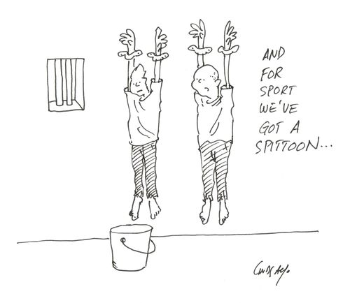 "And for sport we've got a spittoon..."
