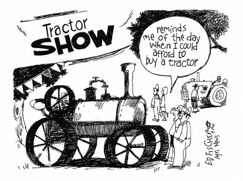 "Reminds me of the day when I could afford to buy a tractor."