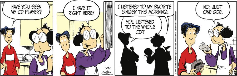 "Have you seen my CD player?"