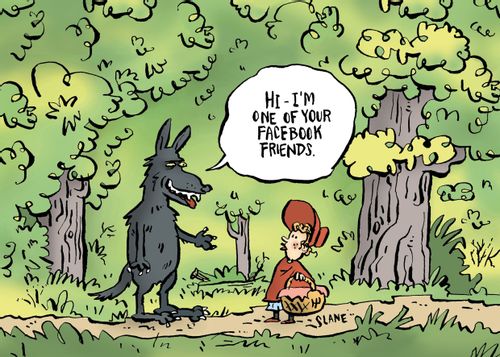 "Hi - I'm one of your facebook friends."