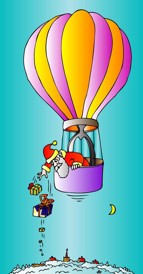 Santa Claus's Hot Air Balloon