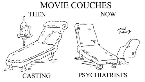 Movie Couches then and now