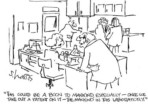 "This could be a boon to mankind, especially - once we take out a patent on it - the mankind in this laboratory."