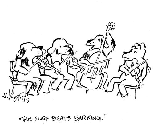 "This sure beats barking."