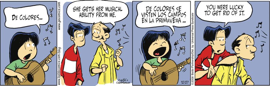 "She gets her musical ability from me."