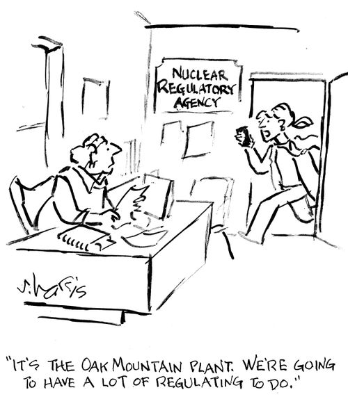 "It's the Oak Mountain Plant. We're going to have a lot of regulating to do."